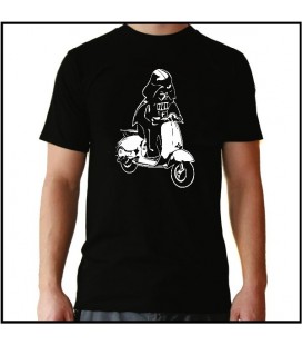 Star Wars Darth Vader sobre Vespa camiseta