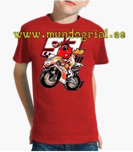 Marc Motos moto hormiga camiseta roja niño