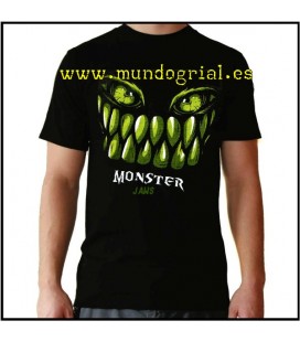 Monster jaws camiseta negra