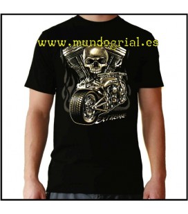 Motos Motor extreme camiseta negra