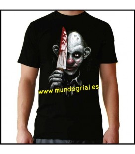 Payaso asesino killer camiseta negra