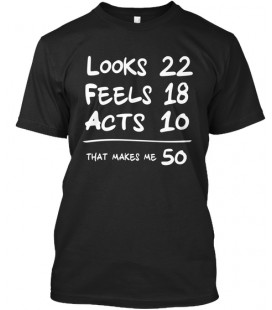 Camiseta Makes me 50