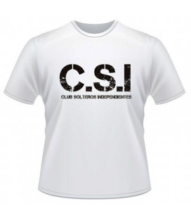 CSI Club Solteros Independientes Despedida de Soltero/a camiseta personalizada