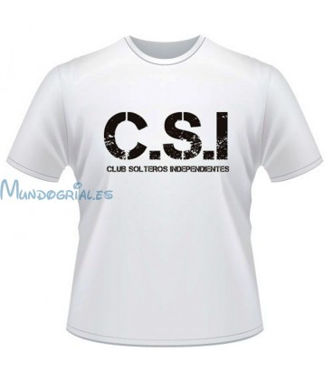 CSI Club Solteros Independientes Despedida de Soltero/a camiseta personalizada