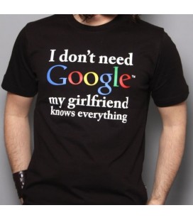 Camiseta No necesito Google