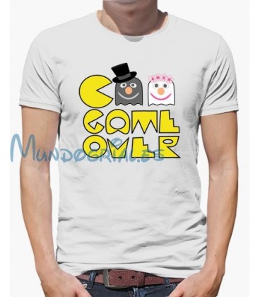 Game Over Pacman Despedida de Soltero camiseta personalizada