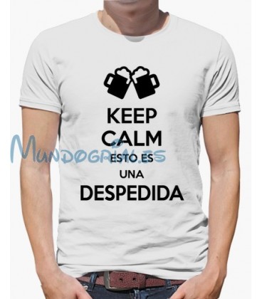 Keep Calm Esto es una Despedida Despedida de Soltero/a camiseta personalizada