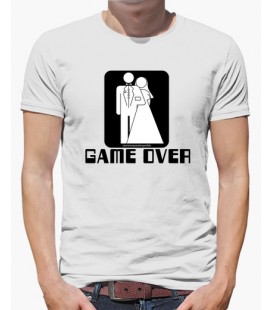 Game Over cuadrado Despedida de Soltero/a camiseta personalizada