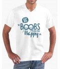 Big Boobs make me Happy Despedida Soltero camiseta personalizada