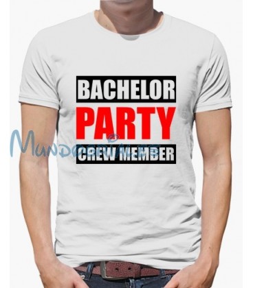 Bachelor Party Crew Member Despedida Soltero camiseta personalizada