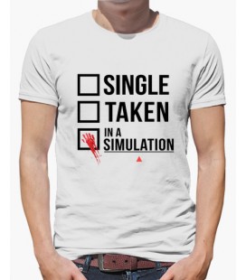 Single Taken In a Simulation Despedida de Soltero/a camiseta personalizada