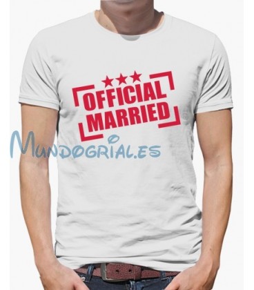 Official Married Despedida Soltero/a camiseta personalizada
