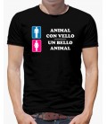 ANIMAL CON VELLO / UN BELLO ANIMAL CAMISETA PERSONALIZADA