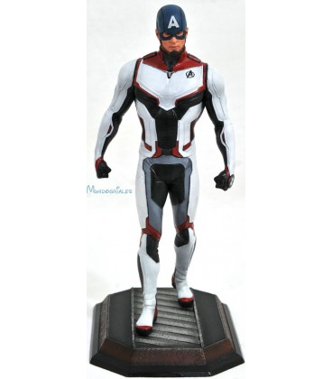 Vengadores Endgame Captain America Exclusive Team Suit Marvel Movie Gallery Estatua 23 cm