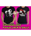JACK & SALLY LOTE PAREJAS CAMISETA PERSONALIZADA